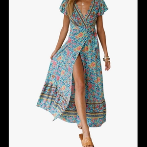 Women’s Bohemian Ecowish Maxi‎ Dress S
